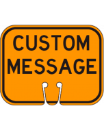 Safety Cone Signs – Single Clip, Orange & White