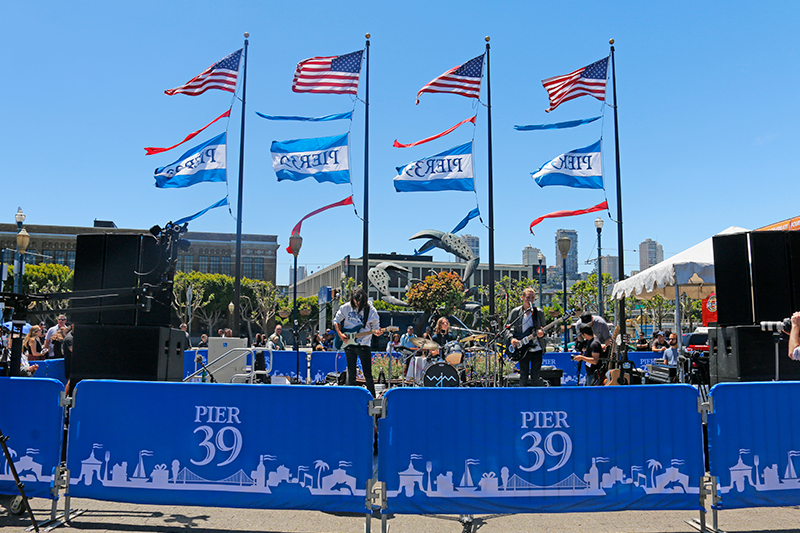 barricade covers at event
